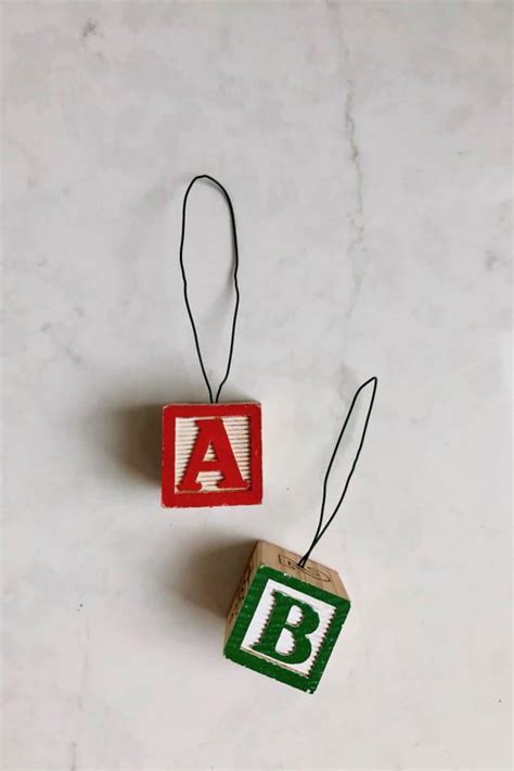 Alphabet Block Ornaments 🌟 Spell Out Festive Joy