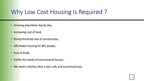 Low Cost Housing Ppt