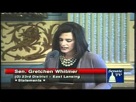 Senator Gretchen Whitmer Tells Republicans They Haven't Earned Their ...