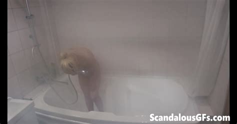 My Hot Teen Exgirlfriend Taking A Revitalizing Steam Shower