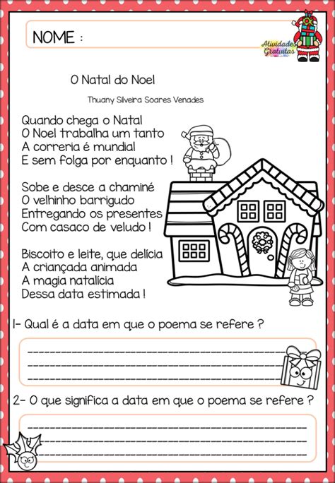 Atividades de Natal Textos interpretação ESPAÇO EDUCAR Hot Sex Picture