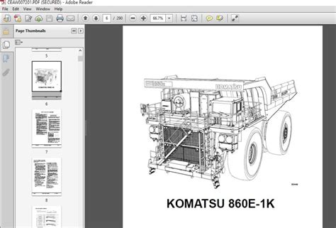 Komatsu Dump Truck 860e 1k 860e 1kt Field Assembly Manual Pdf