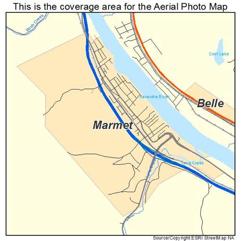 Aerial Photography Map of Marmet, WV West Virginia