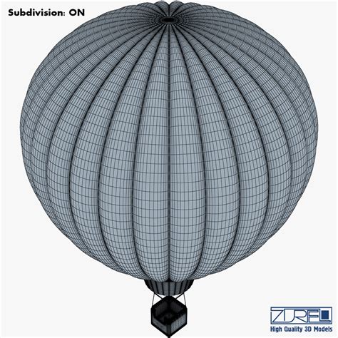 Hot Air Balloon V D Model