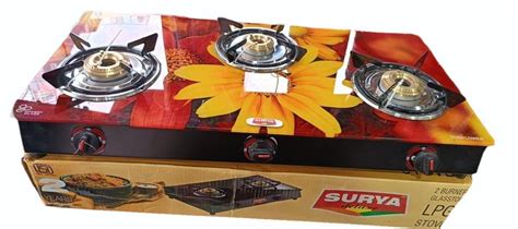 Surya 3 Burner LPG Gas Stoves At Rs 2700 Mandya ID 2851596929062