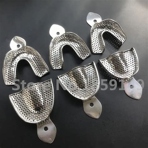 Dental Impression Stainless Steel Autoclavable Denture Instrument Teeth