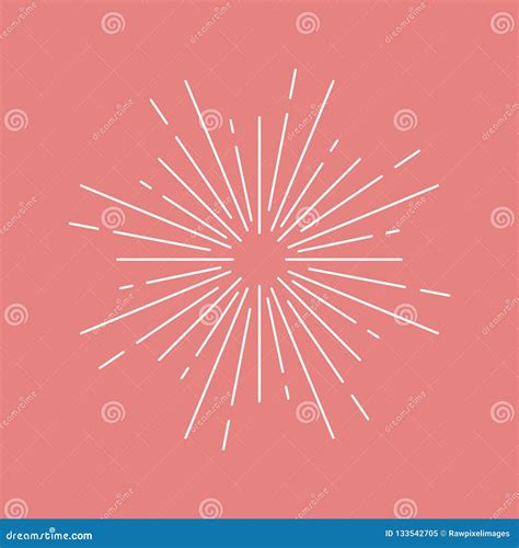 Sunburst Design On Pink Vector Stock Vector Illustration Of Happy