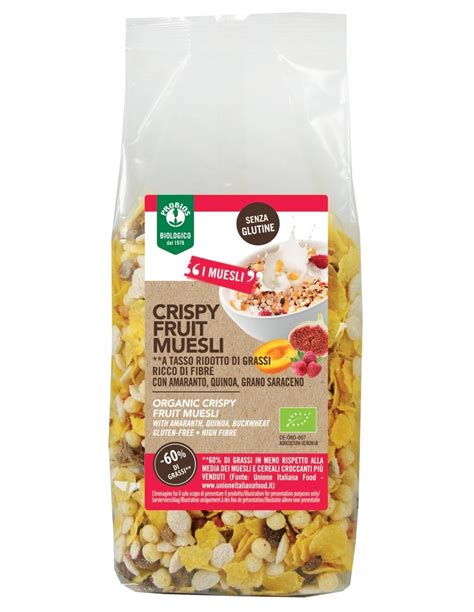 Cereali Crispy Fruit Muesli Senza Glutine Probios Probios