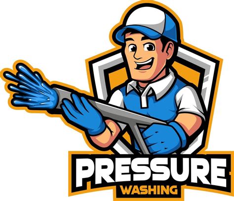 Washer Pressure Worker Mascot Character Vector Art At Vecteezy