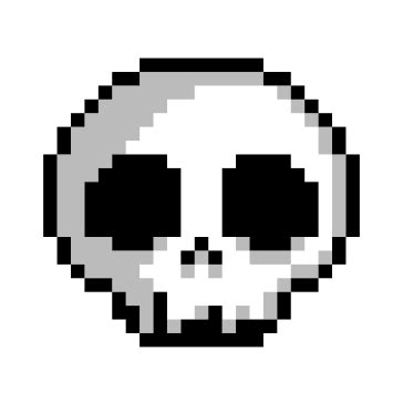 Calavera Pixel Art Vector PNG | Imágenes ⋆ Génesis Toxical