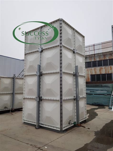 Customized 1000 Liters Volume GRP FRP SMC Water Tank For Fire Fighting