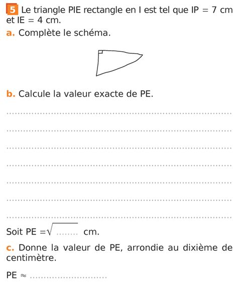 Triangle rectangle Calculer la longueur d une hypoténuse avec