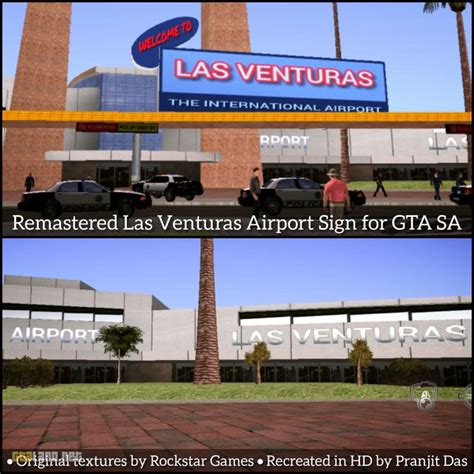 Remastered Las Venturas Airport Sign Airport Signs Ventura Rockstar