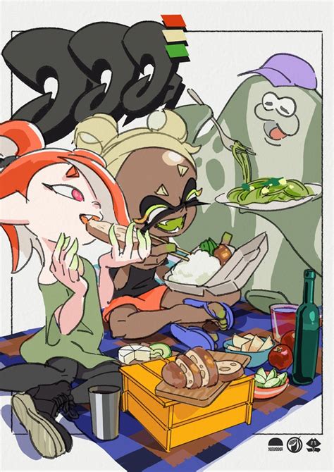 File S Splatfest Artwork Bread Vs Rice Vs Pasta Inkipedia The