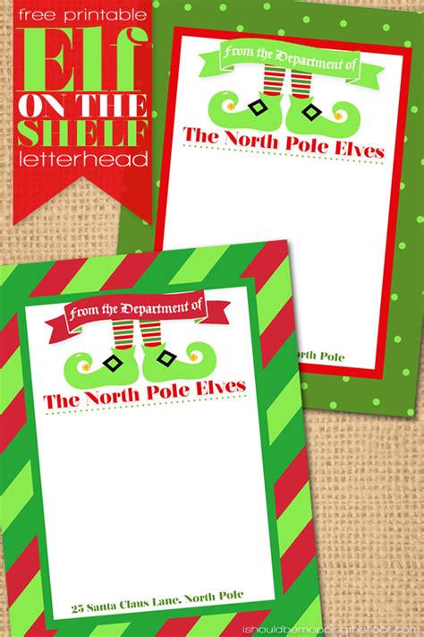 Free Printable Elf On The Shelf Note Template