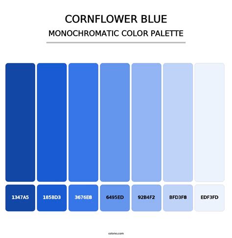 Cornflower Blue color palettes - colorxs.com