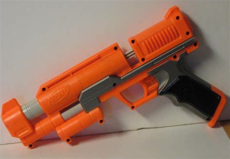 Sold Nerf Dart Tag Stormfire Soft Dart Gun Single Shot Blaster Orange With 4 Darts