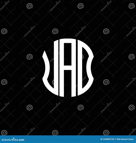 Uad Letter Logo Abstract Creative Design Stock Vector Illustration Of Alphabet Future 264800753