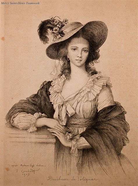 A 1907 Engraving Of The Duchesse De Polignac Yolande Martine Gabrielle