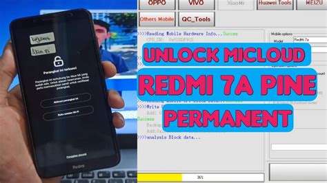 Unlock Micloud Redmi A Via Mrt Youtube