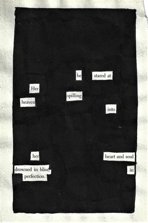 Spilling Heaven Blackout Poetry Notes