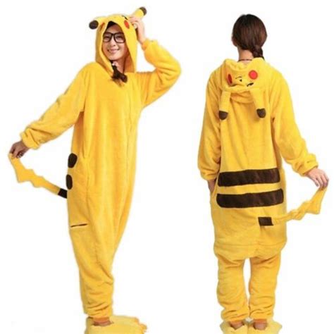 Pokemon Damen Herren Kinder Uni Kost M Pikachu Overall Pyjama Onesie