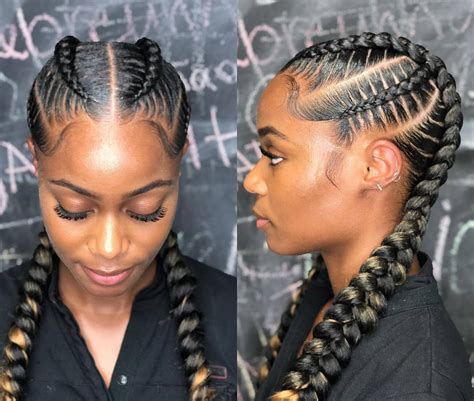 25 Must Have Goddess Goddess Braids Hairstyles Two Braid Hairstyles Feed In Braids Hairstyles