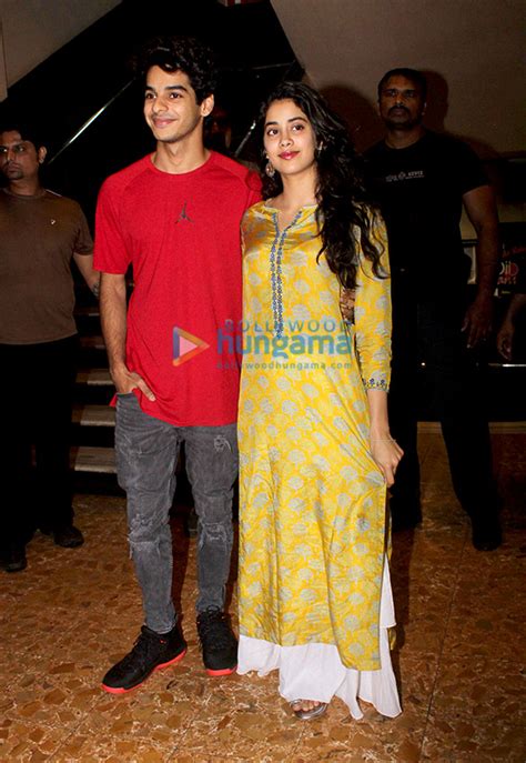 Janhvi Kapoor Ishaan Khatter And Shashank Khaitan Spotted At G7