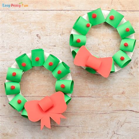 Paper Plate Christmas Wreath Craft Easy Peasy And Fun