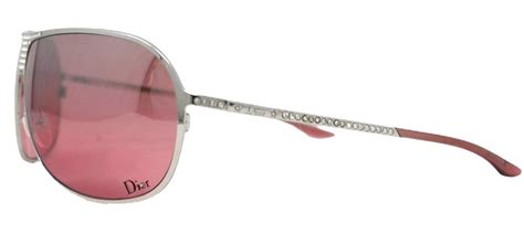 Dior Hard Dior 1 Pink Tinted Lens Sunglasses With Swarovski Aw04 Pechuga Vintage