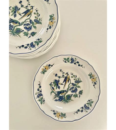 Villeroy Boch Phoenix Blau Assiette Creuse En Porcelaine