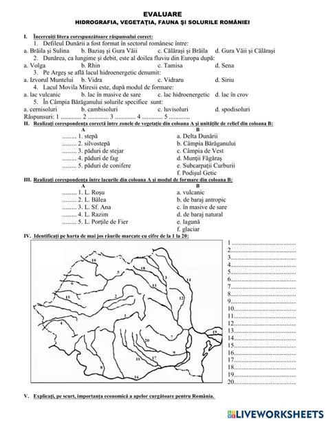 Evaluare Hidrografia Vegetația Fauna și Solurile României Online