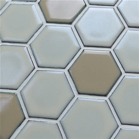 Hex Czo Y Azulejo De Mosaico Mosaico De Cer Mica Azulejos De La