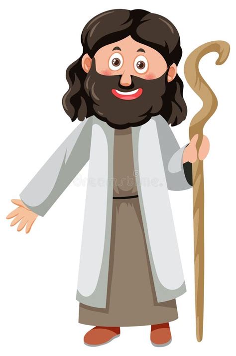 Personagem De Desenho Animado De Jesus Christ Ilustração do Vetor