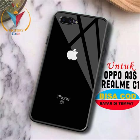 Jual Case Oppo A3S C1 Victory Case APPL Case Hp Glossy Casing