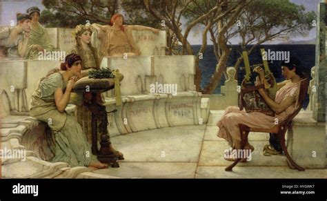 Sappho and Alcaeus Stock Photo - Alamy