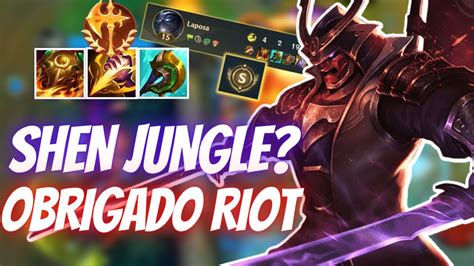 Shen Jungle TÁ Muito Quebrado No Novo Patch Lol Wild Rift Youtube