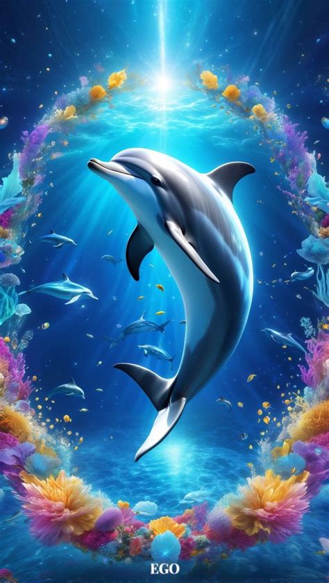 Under The Great Blue Ocean A Dolphins Dream Dancing Dolphin In