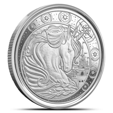 Oz Ghana Silver Unicorn Coin Bu L Bgasc