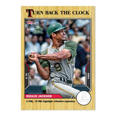 Reggie Jackson Mlb Topps Now Turn Back The Clock Card Pr