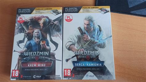 Wiedźmin III 3 Serca z Kamienia Krew i Wino PC 12055732917