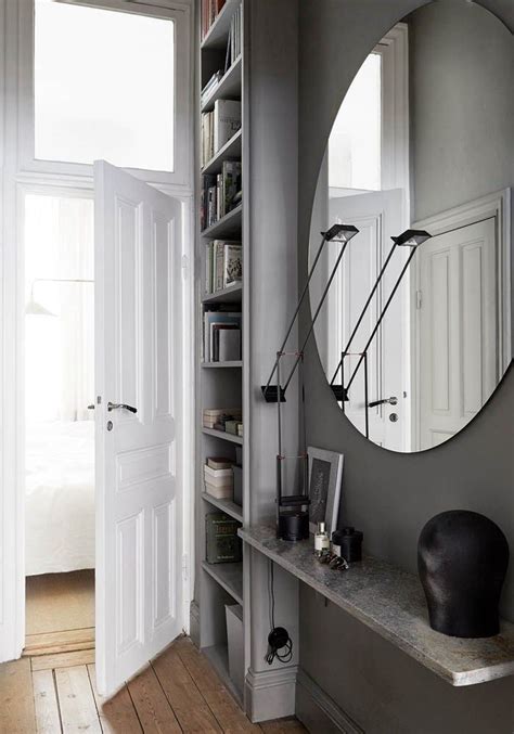 15 Of The Best Oversized Mirrors Home Old Apartments Grey Hallway