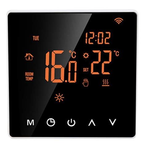 Thermostat Lcd Me H Smart Wifi Lcd Thermostat Chauffage Par Le Sol