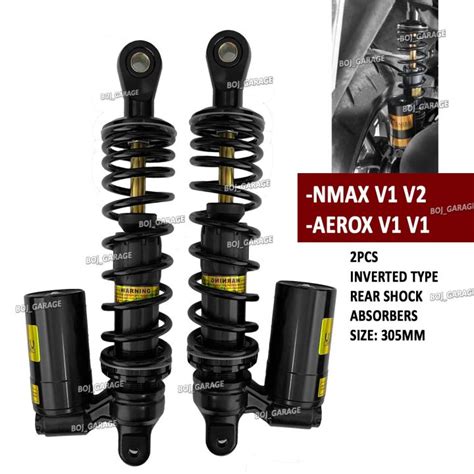 Nmax Aerox V V Mutarru Inverted Rear Shock Absorbers Baso Style Pcs