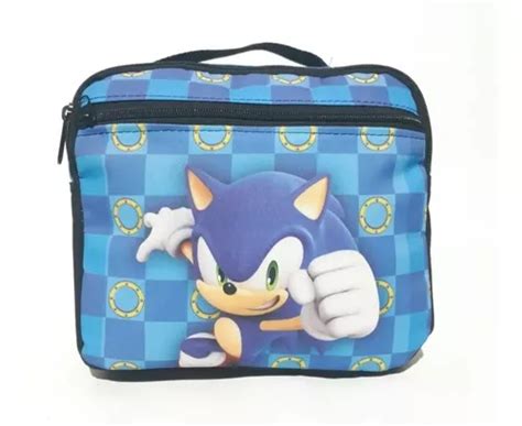 Mochila Kit Sonic Escolar Rodinha Estojo Lancheira Menino Venda Em