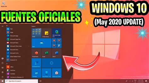 Todo Sobre Windows 10 May 2020 Update Fuentes Oficiales Youtube