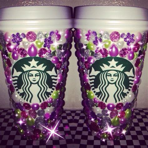 Decorated Plastic Starbucks Cup | Starbucks coffee cup, Starbucks cups ...