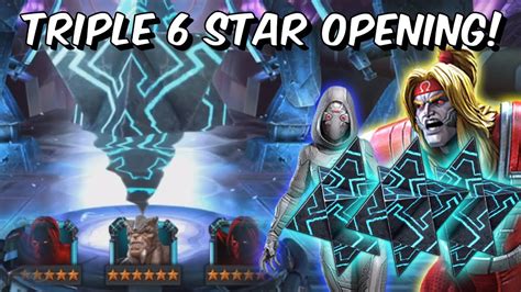 3x 6 Star Crystal Opening 7x 5 Star Crystals And More Marvel Contest Of Champions Youtube