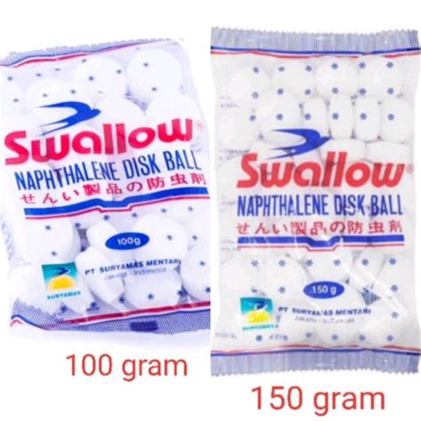 Jual Swallow Kamper Kapur Barus Naphthalene Disk Ball Gr Gr