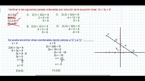 3ro BGU Ecuación lineal con dos incógnitas Soluciones enteras YouTube